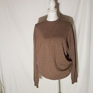 Emi Miglia Tan Mens Cashmere Blend Sweater Size XL NWT